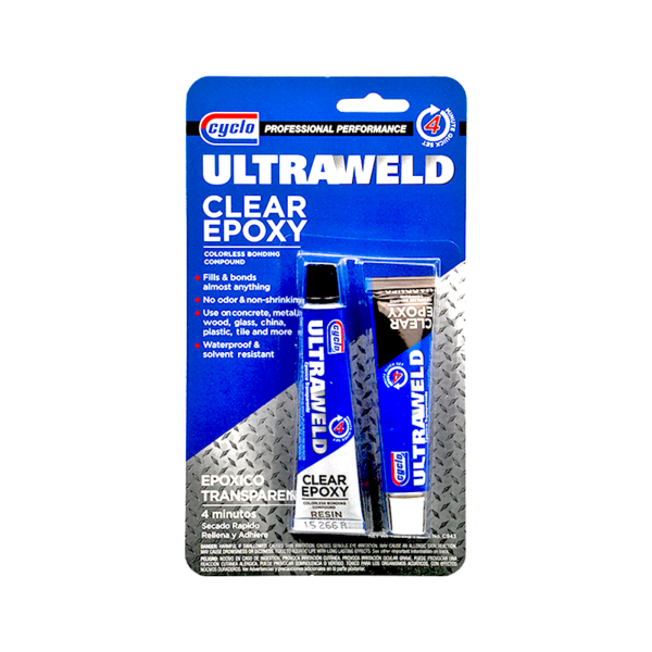 CYCLO Ultraweld® Clear Epoxy, .5 oz / 14 g Tubes, 12 Pack of 2 - All  American Automotive Supply
